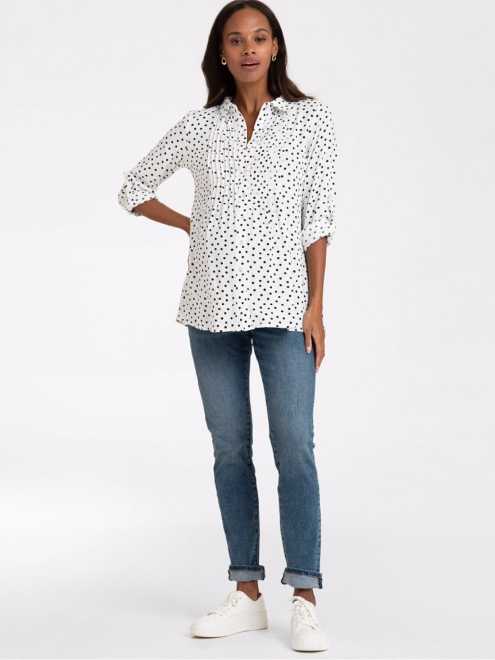 (35) NEW Seraphine Dotty Woven Maternity Top 6 - Picture 10 of 17